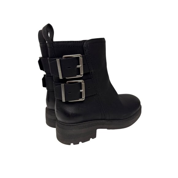 NEW Lucky Brand Women's Boots Candre Motorcycle Black Buckle Cycle Grunge 6.5 - Picture 6 of 11